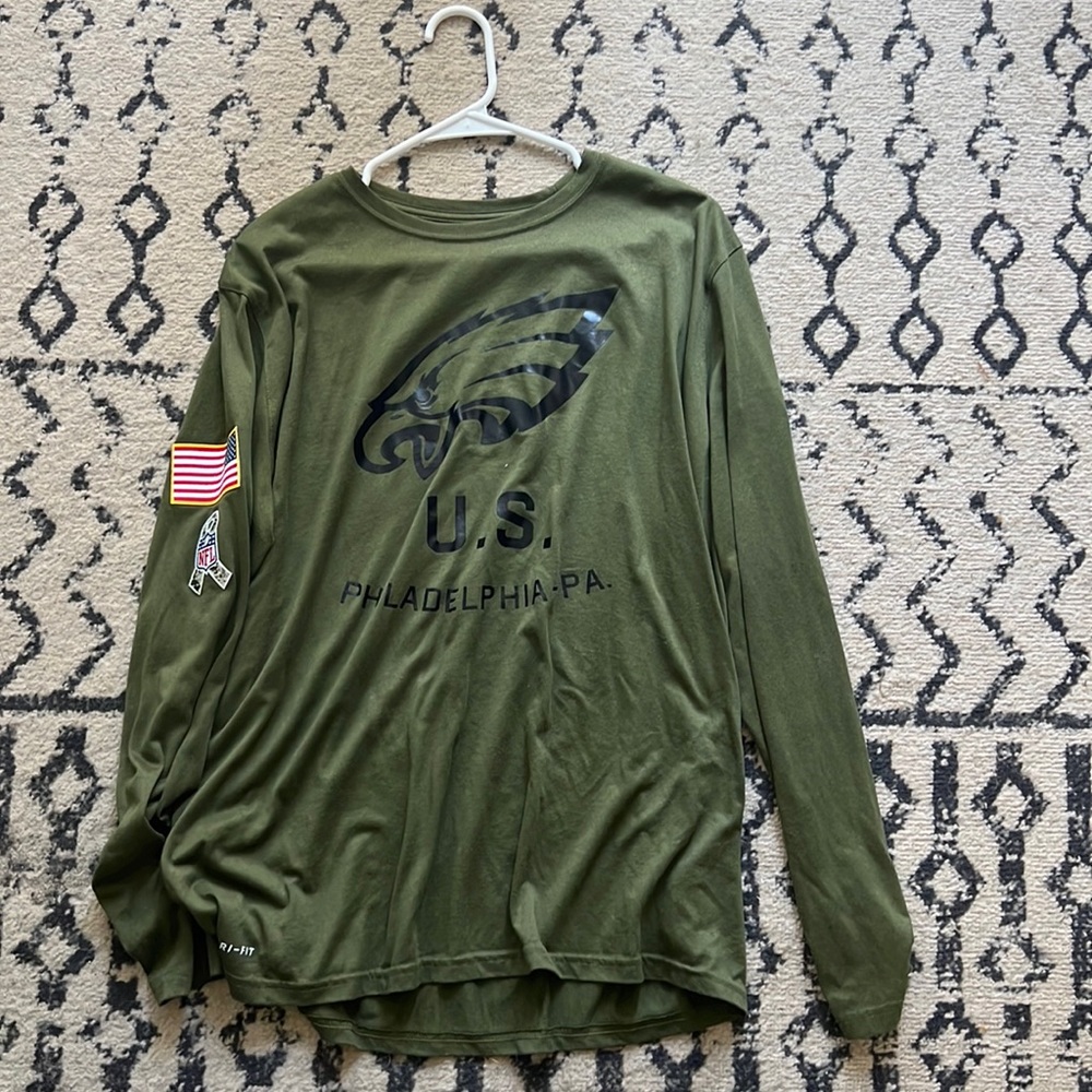Nike salute to service eagles long sleeve shirt